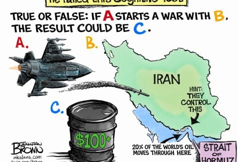 He Failed THIS Cognitive Test by Jonathan Brown, PoliticalCartoons.com