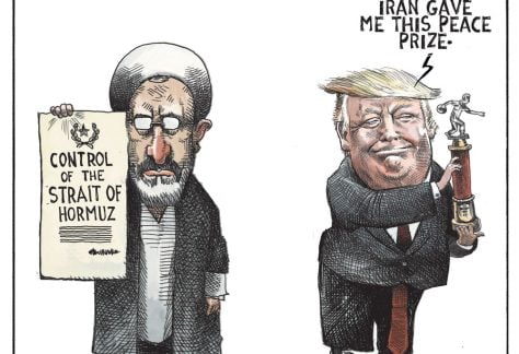 What each side got for ceasefire by Michael de Adder, CagleCartoons.com