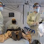 Hospital and other forms of care for covid patients has vastly improved survivability of the disease. (Harley K. Sarmiento/US Navy)