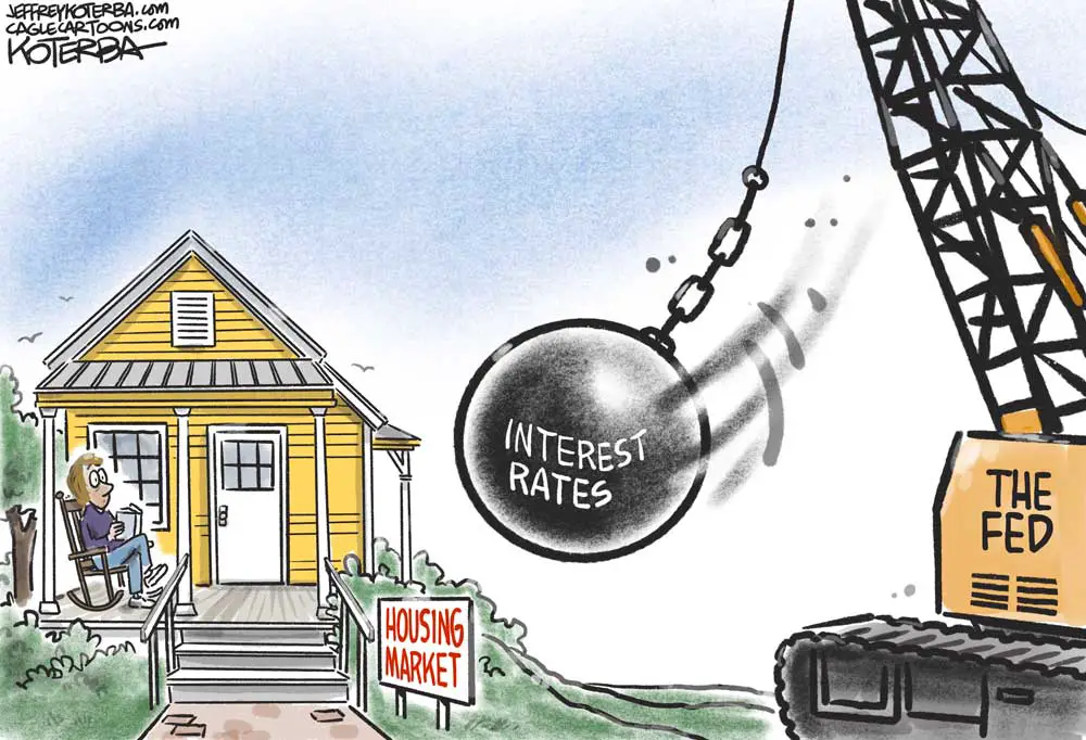 Fed to Crash Housing Market? by Jeff Koterba, patreon.com/jeffreykoterba