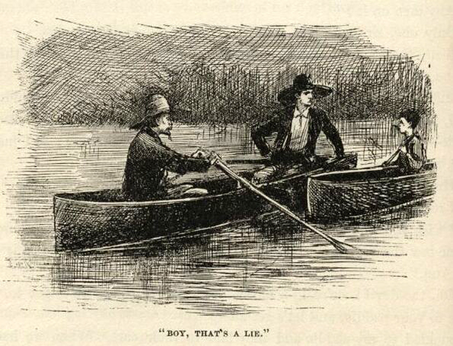 huckleberry finn canoe