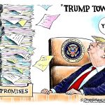 Trump tower of promises by Dave Granlund, PoliticalCartoons.com