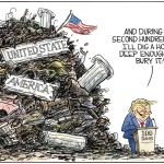 Trump Looks To Next 100 Days by Christopher Weyant, The Boston Globe