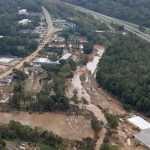 Hurricane Helene flooding in North Carolina. (North Carolina National Guard)