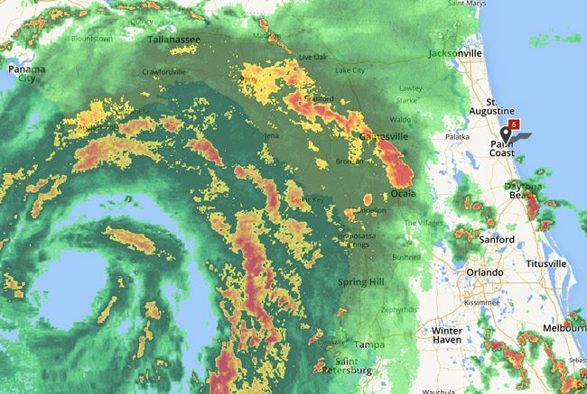 hurricane hermine flagler tropical warning