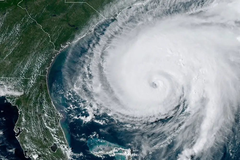 Hurricane Humberto in 2019. (NOAA)