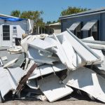 Hurricane Irma's wreckage in Beverly Beach in 2017. (© FlaglerLive)