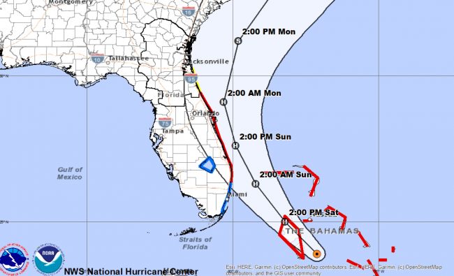 Hurricane Isaias is expected to stay offshore but cause significant storm surge and tropical storm conditions in the eastern portion of Flagler County. (National Weather Service Jacksonville)