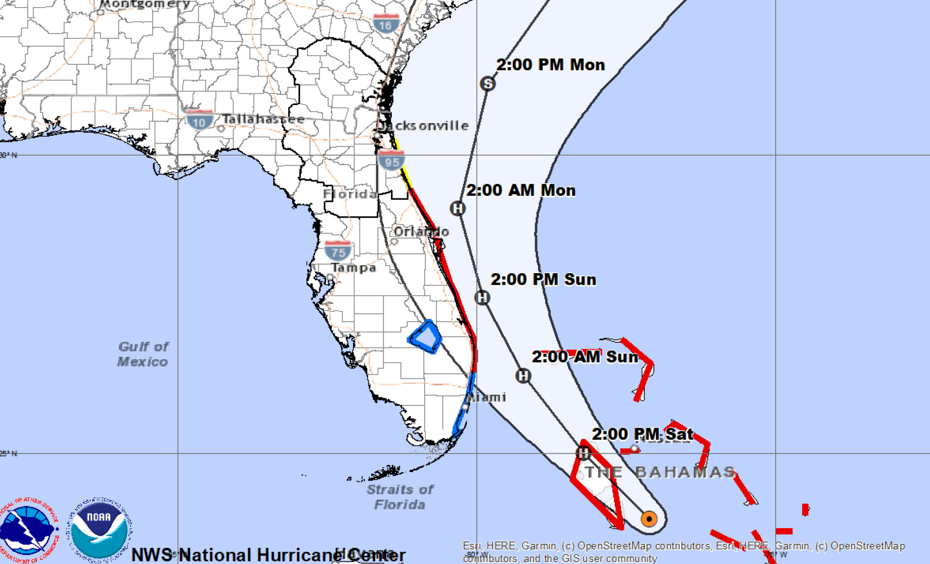 Tropical Storm Isaias Expected Offshore North Of Daytona Beach