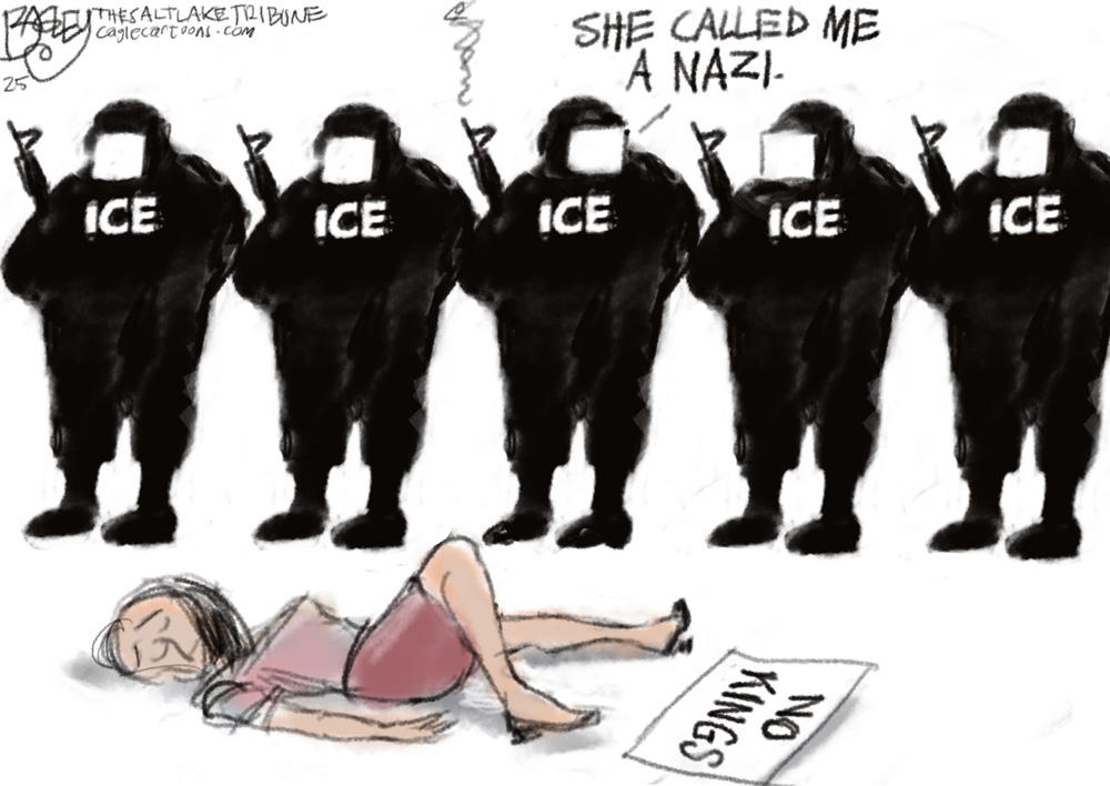 ICE Law and Order by Pat Bagley, The Salt Lake Tribune