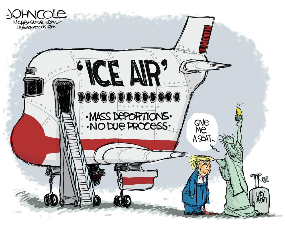 Lady Liberty wants to self-deport by John Cole,
