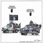 ICE are acting like terrorists by Michael de Adder, CagleCartoons.com