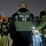 U.S. Immigration and Customs Enforcement officers gather for a briefing before an enforcement operation on Jan. 27, 2025, in Silver Spring, Md.