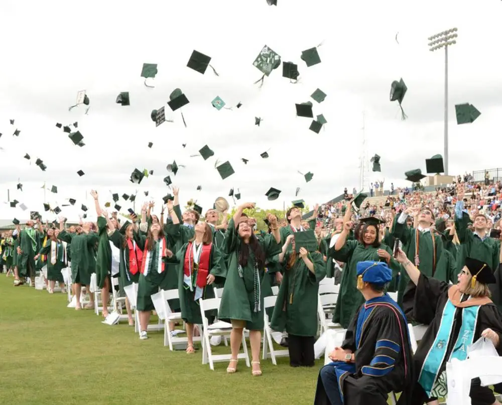 An image from last spring graduation at Stetson. (Facebook)