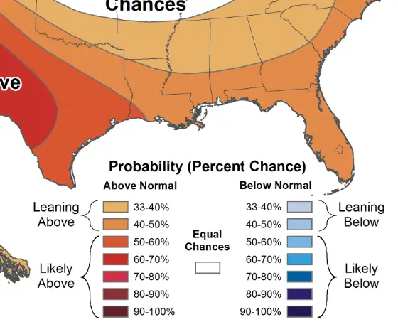 The Climate Prediction Center is forecasting  near normal temperatures for June.