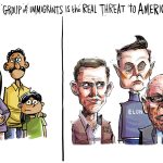 The Immigrant threat by Dave Whamond, Canada, PoliticalCartoons.com