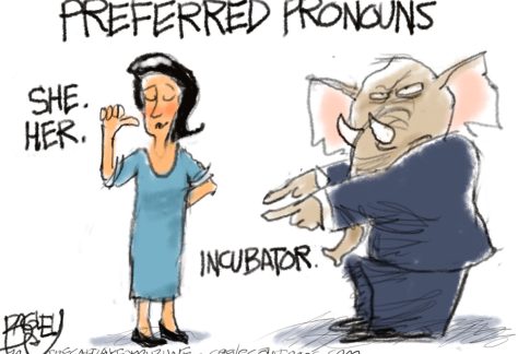 Personal Pronouns by Pat Bagley, The Salt Lake Tribune