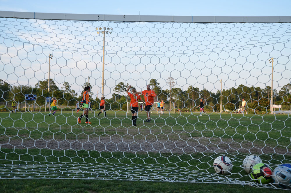 The Indian Trails Sports Complex is the busiest venue for athletic tournaments and local sports leagues. Its parking will nearly double, but council members also want more fields lit up for night play. (© FlaglerLive)