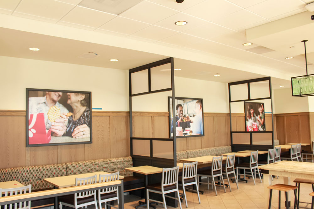 Interiors of the new Chick-fil-A on Palm Coast's State Road 100. (Chick-fil-A)
