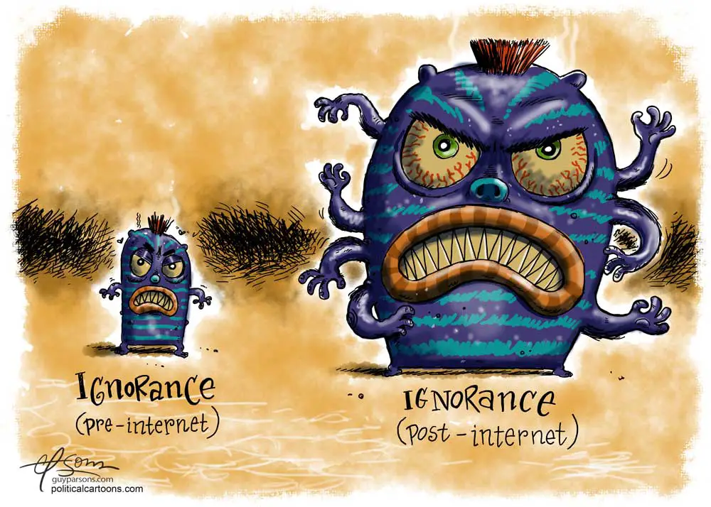Ignorance is Up by Guy Parsons, PoliticalCartoons.com