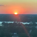 The sun sets over the Intracoastal after a hot day. (© FlaglerLive)