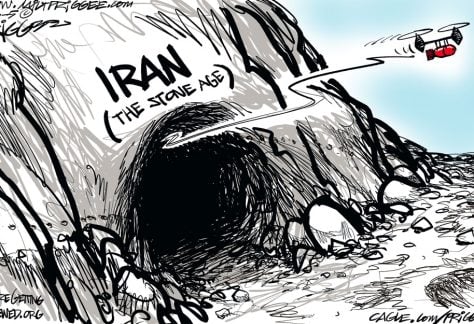 Iran's Stone Age by Milt Priggee, WeAreGettingScrewed.org