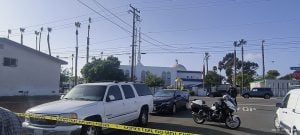 The Islamic Center of San Diego on May18, a few hours after the shooting. Leonard LMT/Wikimedia Commons, CC BY