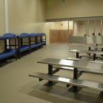 The Flagler County jail was not built for social distancing. (© FlaglerLive)