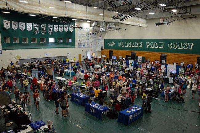 The Back to School Jam takes place at the Flagler Palm Coast High School gym from 10 a.m. to 1 p.m. Saturday. (© FlaglerLive)