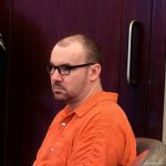 James Melady at his sentencing today. (© FlaglerLive)