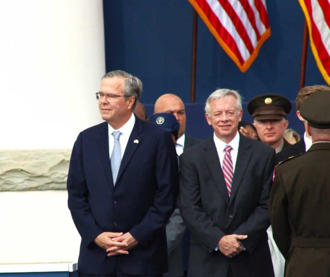 Former two-time Gov. Jeb Bush was among the guests. (Danielle J. Brown, Florida Phoenix)