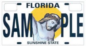 jesus license plate florida senate