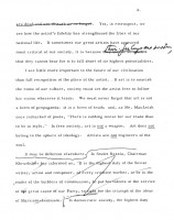 draft of JFK's speech on the arts at Amherst College, 4