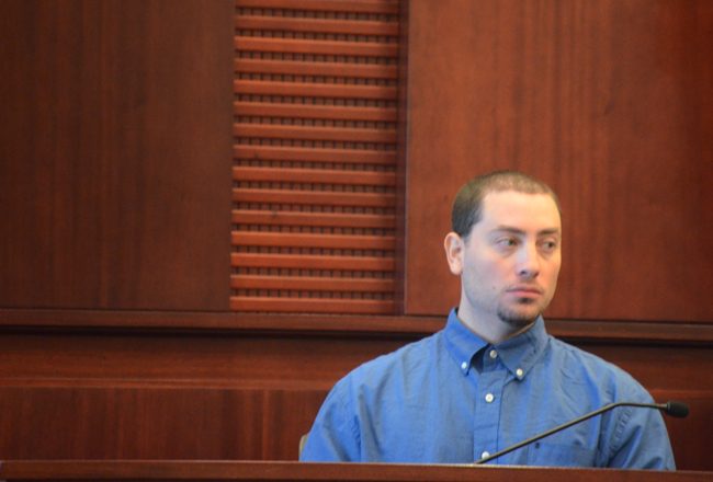 John J. Schenone took the stand in his own defense this afternoon. It did not help. (c FlaglerLive)