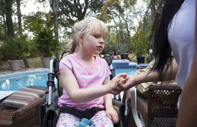 Christina Clark, of Saint Augustine, was diagnosed with generalized, intractable seizure disorder, and needs medical marijuana as treatment. Read her story here. (© Jennifer Kaczmarek)