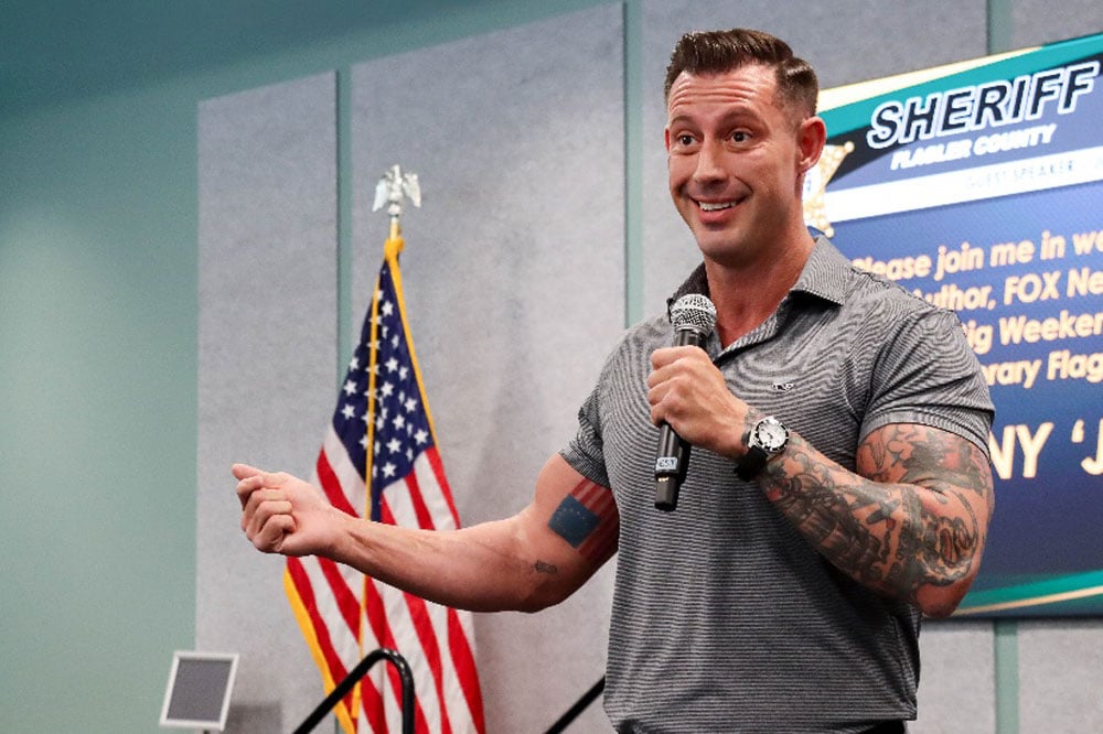 Joey Jones at the annual employee meeting. (FCSO)