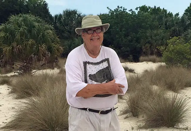 John Hankinson Jr. on an island along the Matanzas River last year. (Chris Kelly)