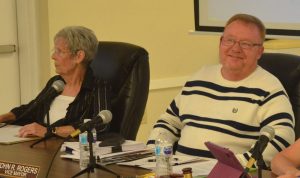 Bunnell Commissioners John Rogers and Jan Reeger. (© FlaglerLive)