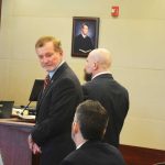 John Tanner, still an attorney in private practice, seen at the podium here in a 2016 case, was for 16 years the State Attorney in the Seventh Judicial Circuit, and the prosecutor who tried the Louis Gaskin murder cases in 1990 before Circuit Judge Kim Hammond. (© FlaglerLive)