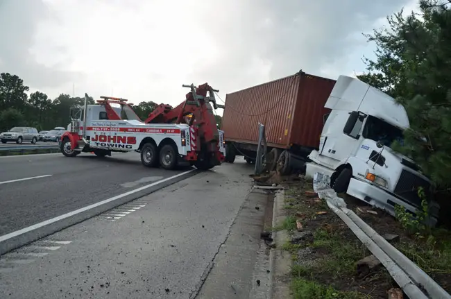 John's Towing is one of three towing companies based in Bunnell. (© FlaglerLive)