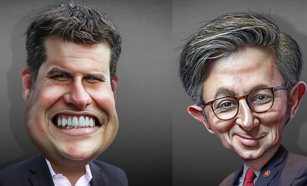 Congress' hottest bromance: Reps. Matt Gaetz and Mike Johnson. (DonkeyHottey)