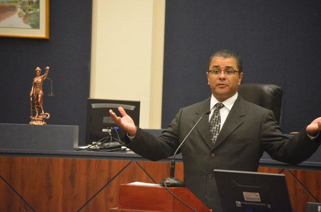 Judge Raul Zambrano in Flagler in 2011. He is the 7th Judicial Circuit's new Chief Judge. (© FlaglerLive)