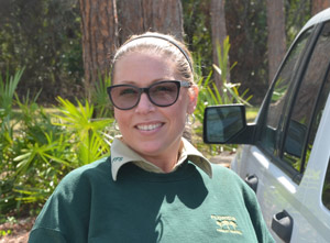 The Forest Service's Julie Allen. (© FlaglerLive)