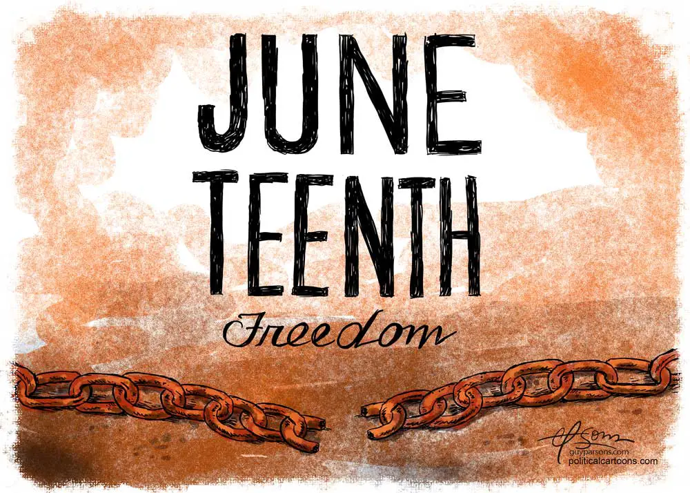  Juneteenth Holiday by Guy Parsons, PoliticalCartoons.com