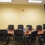 A jury room at the Flagler County courthouse. (© FlaglerLive)