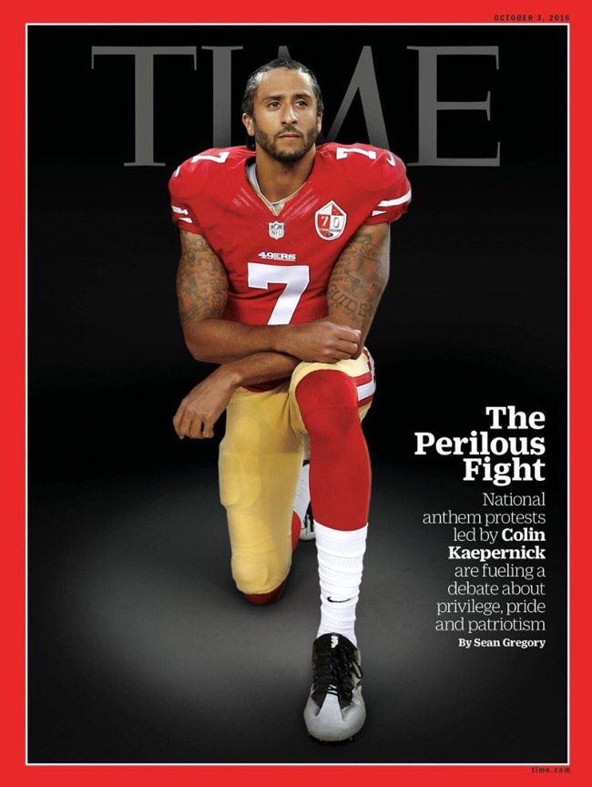 colin kaepernick time magazine cover national anthem