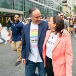 Vice President Kamala Harris and her husband Douglas Emhoff in the Capital Pride Walk and Rally, Saturday, June 12, 2021, in Washington. (White House)