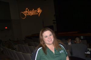 Kelly Rivera, a drama teacher at FPC, directed the musical. Click on the image for larger view. (© FlaglerLive)