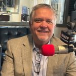 Ken Belshe of SunBelt Land Management, the developer of Summertown and Veranda Bay, on WNZF last week. (© David Ayres for FlaglerLive)