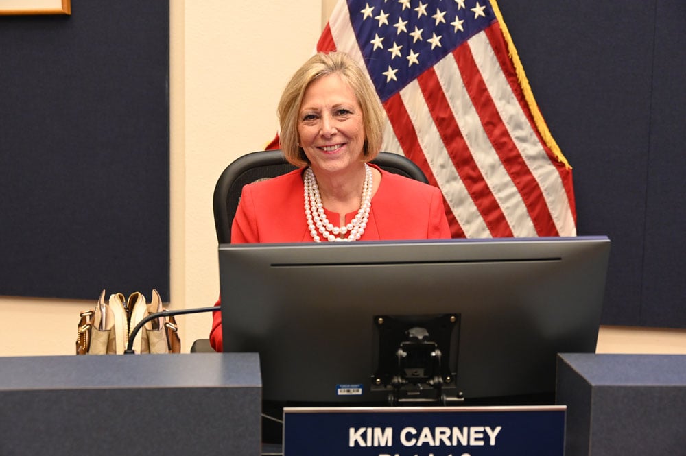 Flagler County Commissioner Kim Carney. (© FlaglerLive)